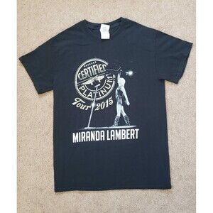 Miranda Lambert T-Shirt Black 2015 Certified Platinum Concert Tour Unisex Size S